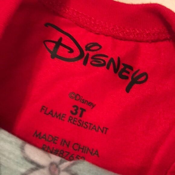 Disney Minnie Mouse Flannel Pajamas - Size 3T - Picture 5 of 6